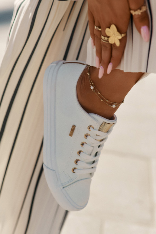 Zapatos casuales blancos de cuero sintético para mujer Big Star RR274748 Zapatos casuales blancos de cuero sintético para mujer Big Star RR274748