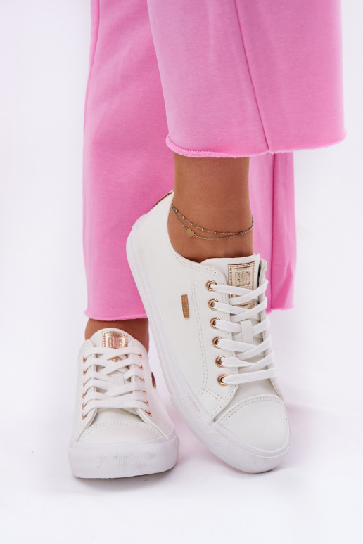 Zapatos casuales blancos de cuero sintético para mujer Big Star RR274748 Zapatos casuales blancos de cuero sintético para mujer Big Star RR274748