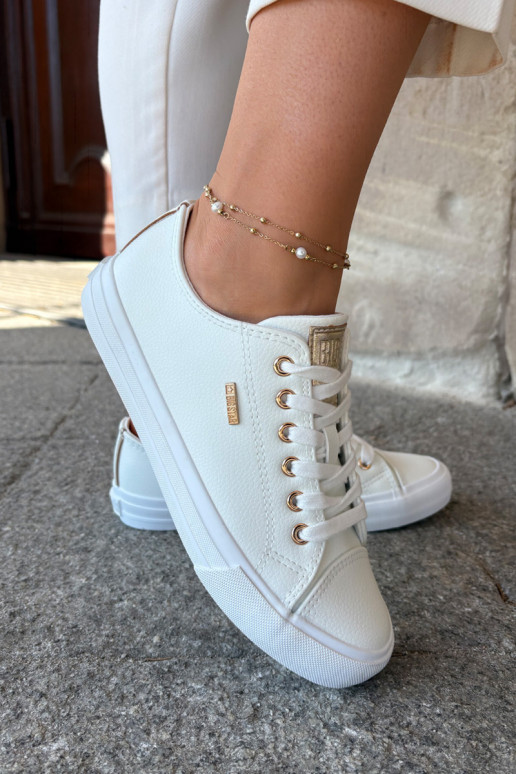 Zapatos casuales blancos de cuero sintético para mujer Big Star RR274748 Zapatos casuales blancos de cuero sintético para mujer Big Star RR274748