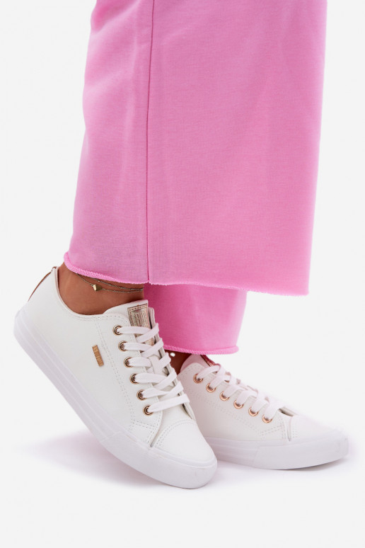 Zapatos casuales blancos de cuero sintético para mujer Big Star RR274748 Zapatos casuales blancos de cuero sintético para mujer Big Star RR274748