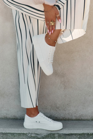 Zapatos casuales blancos para mujer Big Star RR274405 2