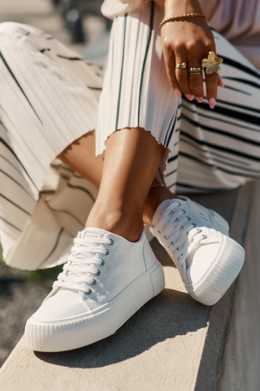 Zapatos casuales blancos para mujer Big Star RR274405 Zapatos casuales blancos para mujer Big Star RR274405