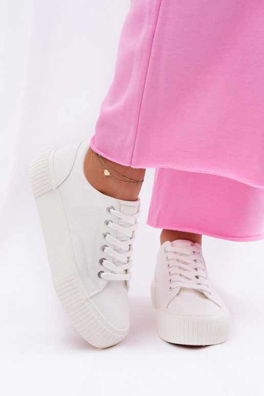 Zapatos casuales blancos para mujer Big Star RR274405 Zapatos casuales blancos para mujer Big Star RR274405