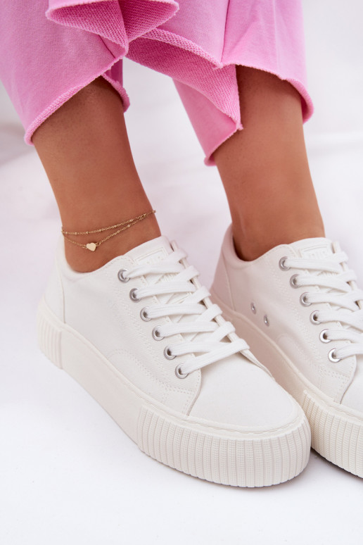 Zapatos casuales blancos para mujer Big Star RR274405 Zapatos casuales blancos para mujer Big Star RR274405