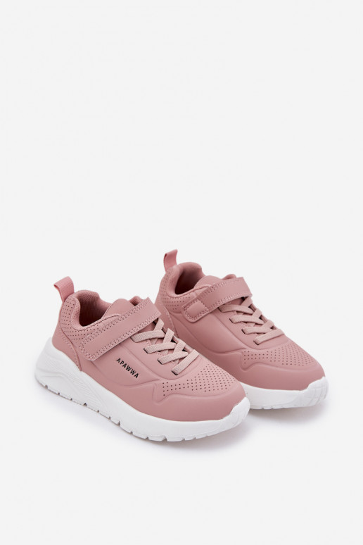 Infantil  zapatillas con una plataforma color rosa Mirivia