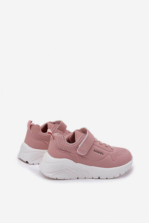 Infantil  zapatillas con una plataforma color rosa Mirivia