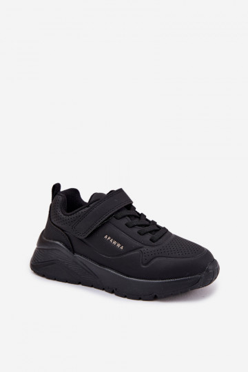 Infantil  zapatillas con una plataforma de color negro Mirivia