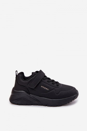 Infantil  zapatillas con una plataforma de color negro Mirivia 2