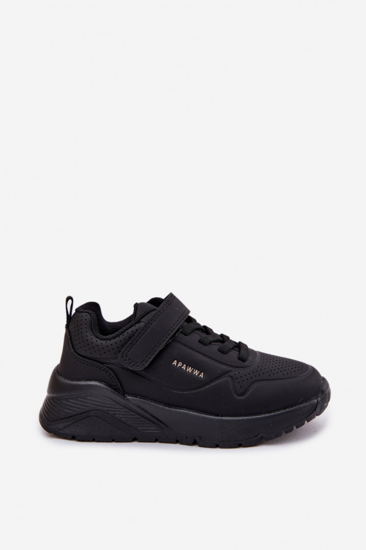 Infantil  zapatillas con una plataforma de color negro Mirivia