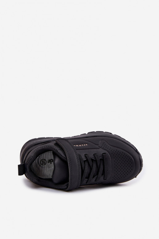 Infantil  zapatillas con una plataforma de color negro Mirivia