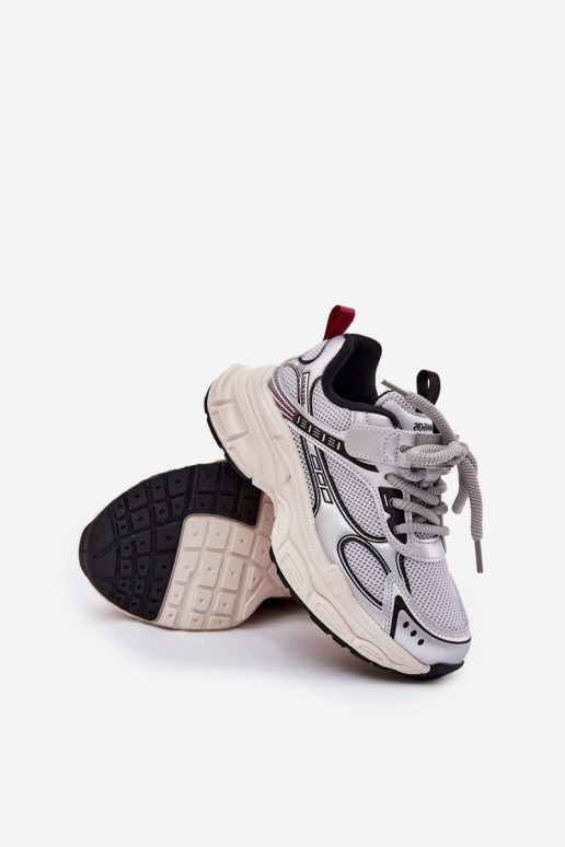 Zapatillas modelo zapatos. Infantil Sobre una suela gruesa color plata Xairana