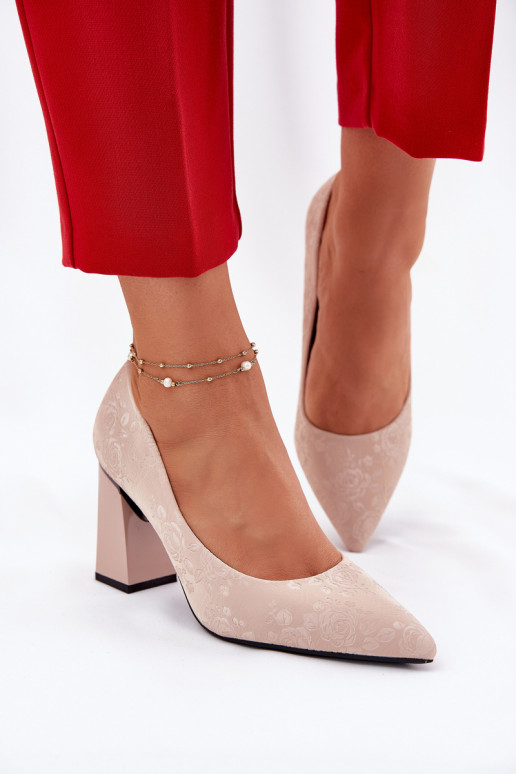 Estilo elegante Zapatos con tacones EN color rosa Vinceza 62223 beige Estilo elegante Zapatos con tacones EN color rosa Vinceza 62223 beige