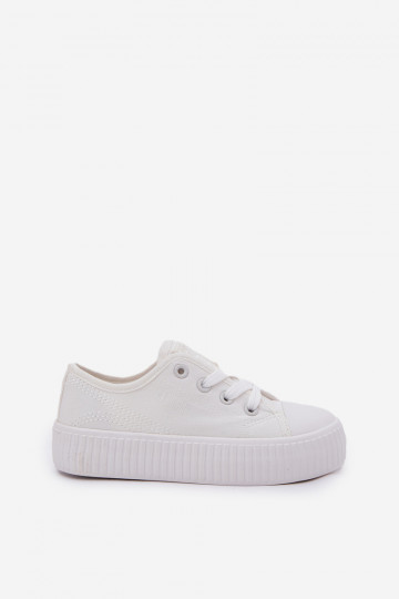 zapatos casuales Infantil con cordones Big Star RR374009 el color blanco 2