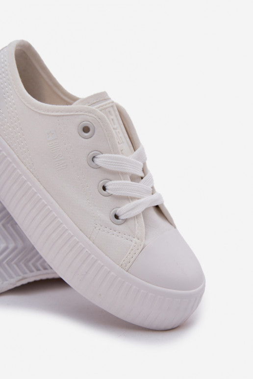 zapatos casuales Infantil con cordones Big Star RR374009 el color blanco
