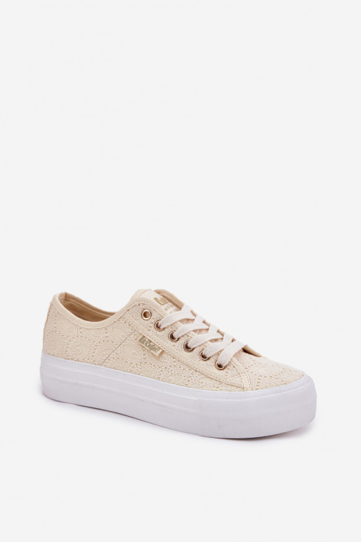 Zapatos de ocio con encaje Lee Cooper LCEN-25-31-3440L beige Zapatos de ocio con encaje Lee Cooper LCEN-25-31-3440L beige