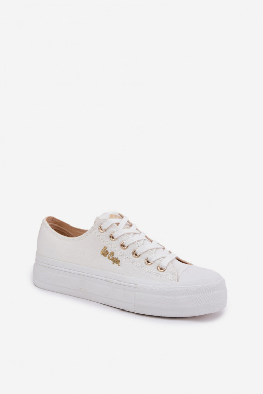 Zapatos de ocio con una plataforma Lee Cooper LCEN-25-02-3289 el color blanco