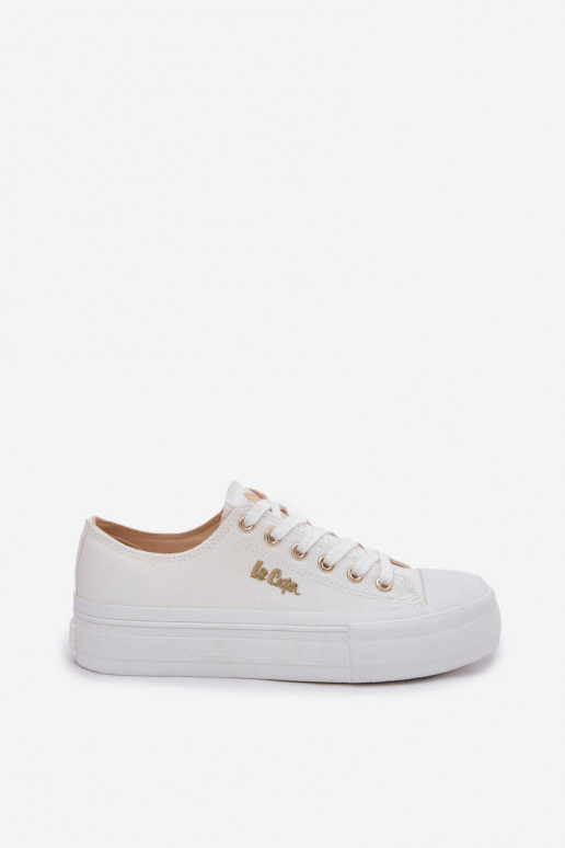 Zapatos de ocio con una plataforma Lee Cooper LCEN-25-02-3289 el color blanco