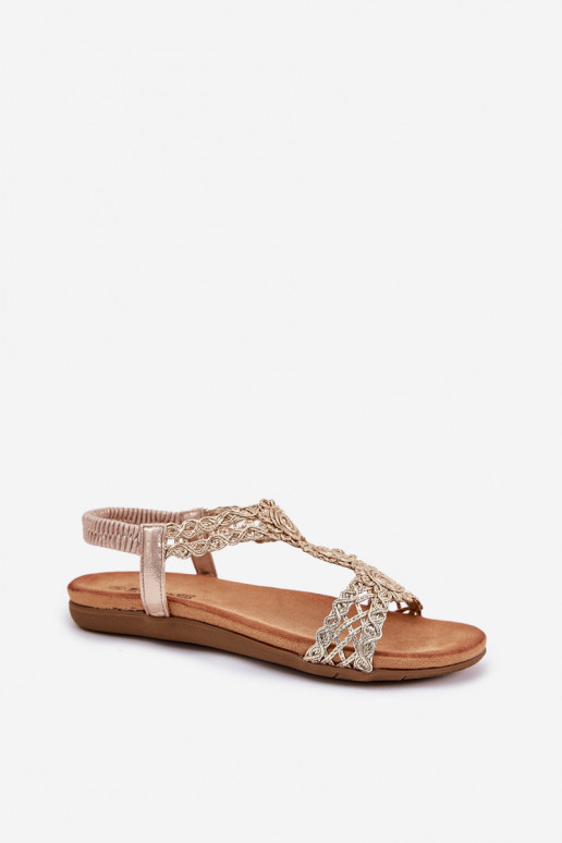 Sandalias planas para mujer. Z KoronkoAym Un ejemplo Artiker 56C1281 color dorado