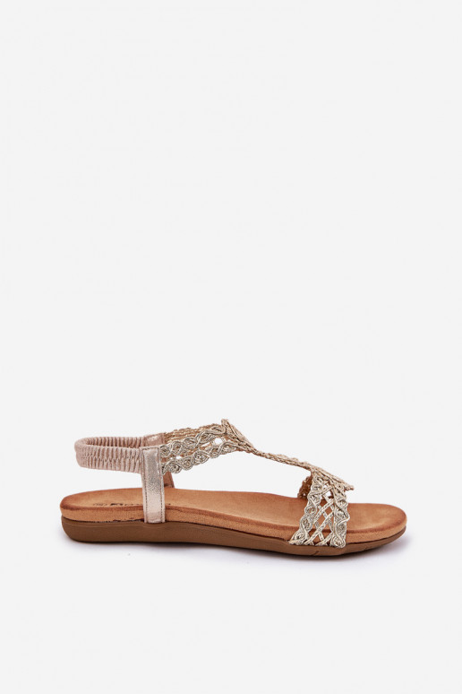 Sandalias planas para mujer. Z KoronkoAym Un ejemplo Artiker 56C1281 color dorado