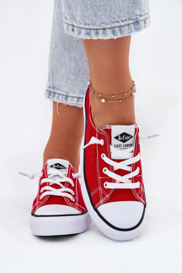  Zapatos de ocio Lee Cooper LCEN-25-02-3298L color rojo 2