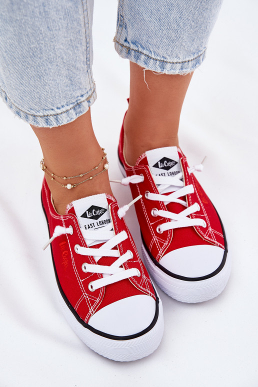 Zapatos de ocio Lee Cooper LCEN-25-02-3298L color rojo  Zapatos de ocio Lee Cooper LCEN-25-02-3298L color rojo