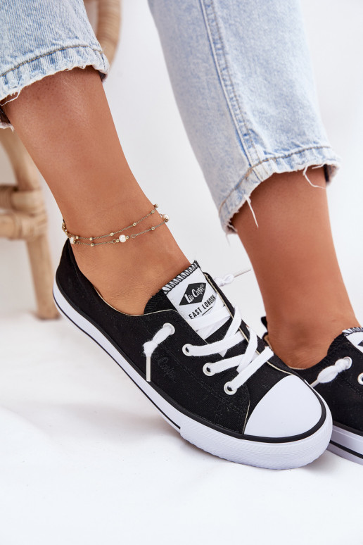  Zapatos de ocio Lee Cooper LCEN-25-02-3299L de color negro