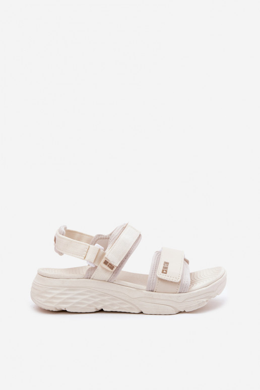 Estilo deportivo Sandalias de mujer con una plataforma Big Star RR274A076 beige