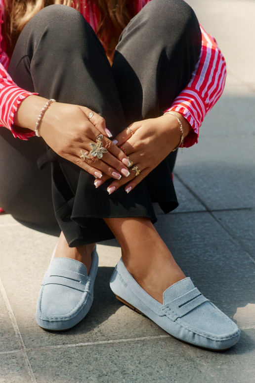 Mocasines de ante Big Star RR274943 color azul Mocasines de ante Big Star RR274943 color azul