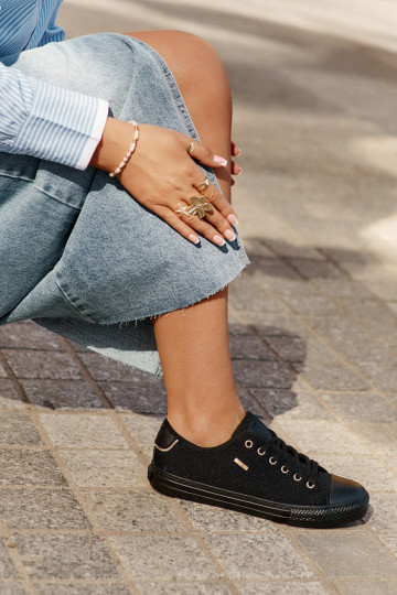 Zapatos casuales Big Star RR274765 color negro 2