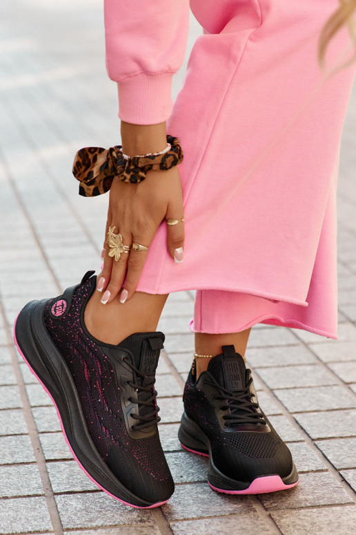 Zapatillas deportivas tipo sneaker con plataforma Big Star RR274523 HI-POLY SYSTEM color negro