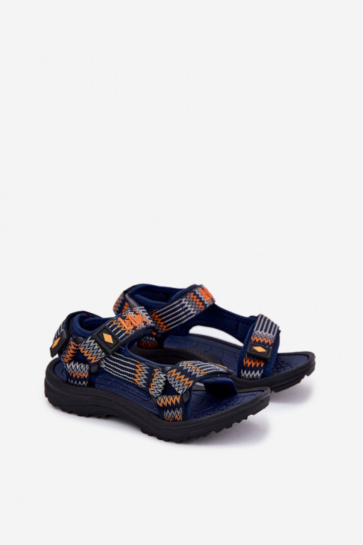 sandalias para niños Lee Cooper LCEN-25-34-3571K azul oscuro