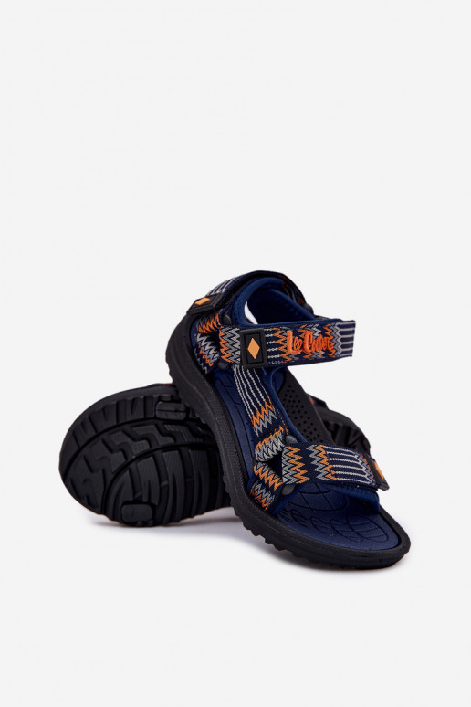 sandalias para niños Lee Cooper LCEN-25-34-3571K azul oscuro