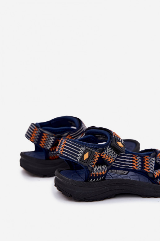 sandalias para niños Lee Cooper LCEN-25-34-3571K azul oscuro