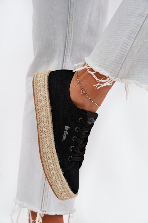 Zapatillas casuales con cordones Lee Cooper LCIN-25-44-3216 color negro