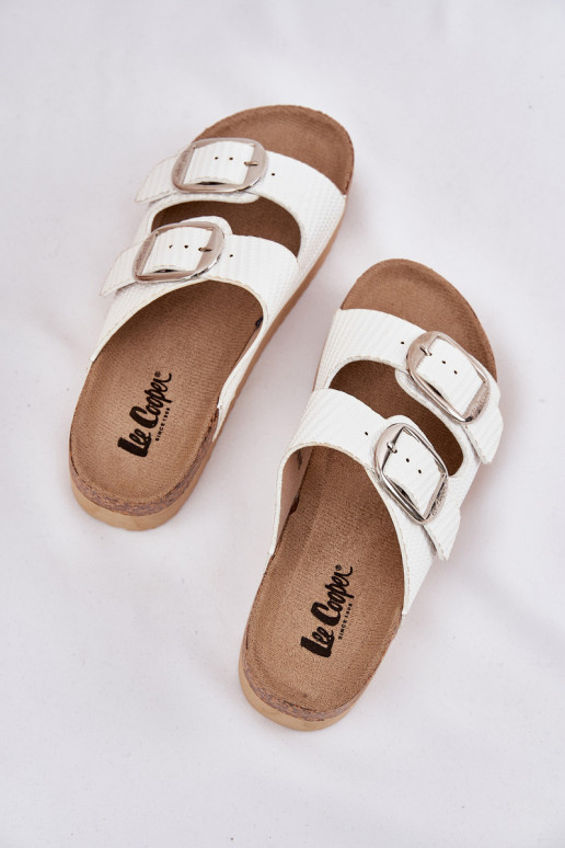 zapatillas de mujer Platformie con hebillas Lee Cooper LCEN-25-35-3496L el color blanco zapatillas de mujer Platformie con hebillas Lee Cooper LCEN-25-35-3496L el color blanco