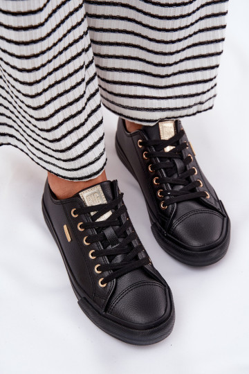Zapatos de ocio de cuero ecológico Big Star RR274749 de color negro 2