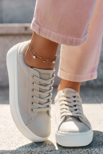  Zapatos de ocio con una plataforma Big Star RR274465 beige