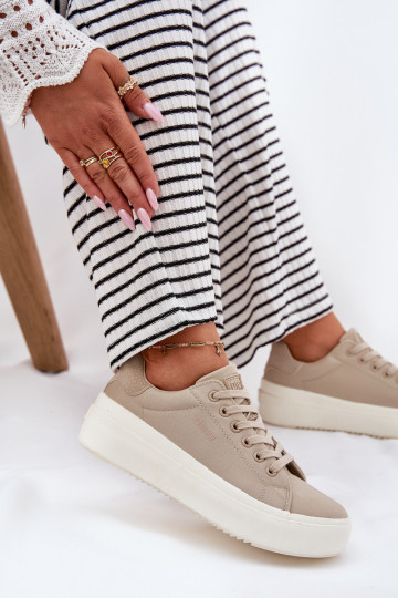  Zapatos de ocio con una plataforma Big Star RR274465 beige 2