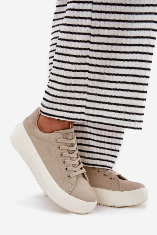  Zapatos de ocio con una plataforma Big Star RR274465 beige