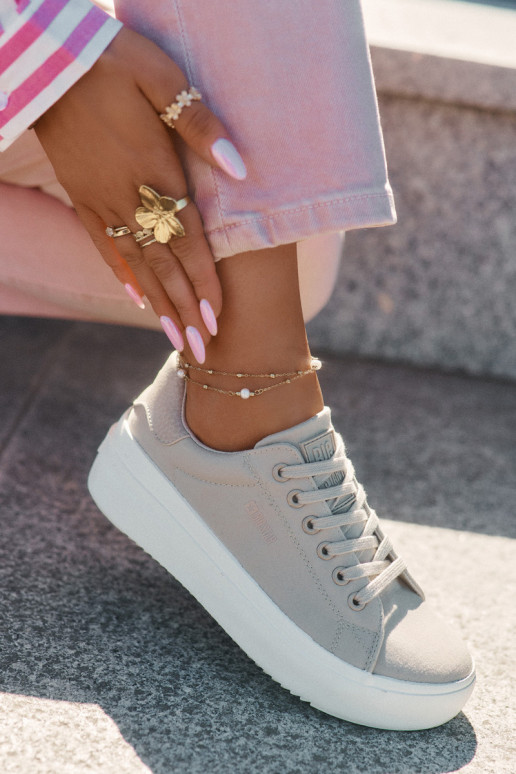  Zapatos de ocio con una plataforma Big Star RR274465 beige