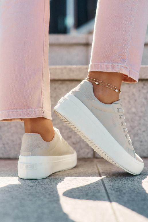  Zapatos de ocio con una plataforma Big Star RR274465 beige