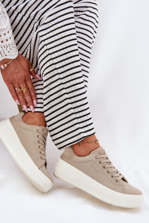  Zapatos de ocio con una plataforma Big Star RR274465 beige