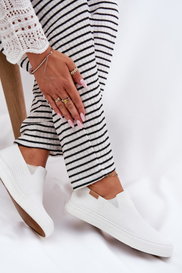 Zapatos de ocio Slip-On Big Star RR274717 el color blanco 2