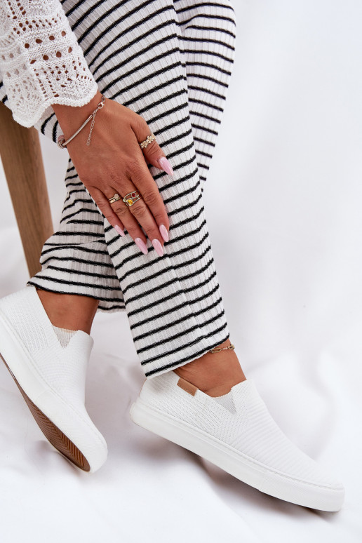 Zapatos de ocio Slip-On Big Star RR274717 el color blanco