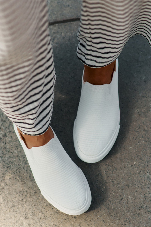 Zapatos de ocio Slip-On Big Star RR274717 el color blanco