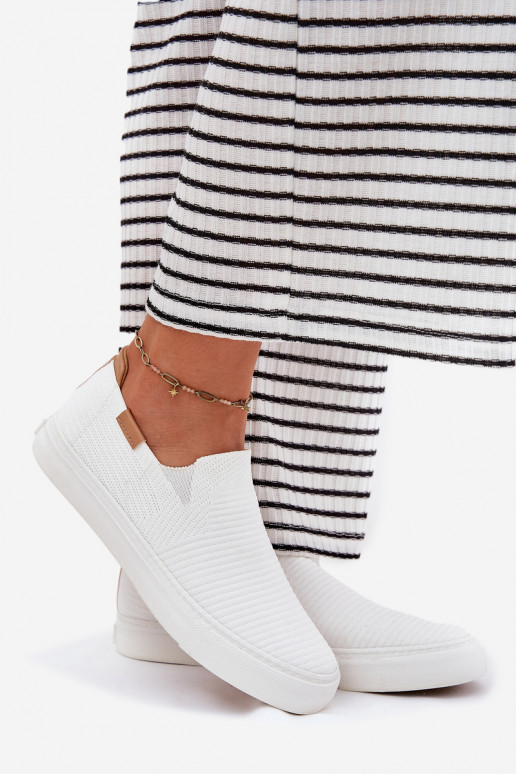 Zapatos de ocio Slip-On Big Star RR274717 el color blanco