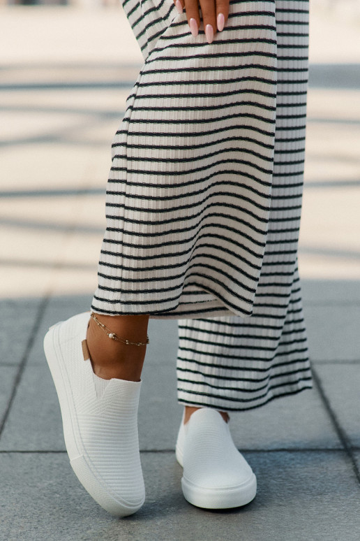 Zapatos de ocio Slip-On Big Star RR274717 el color blanco