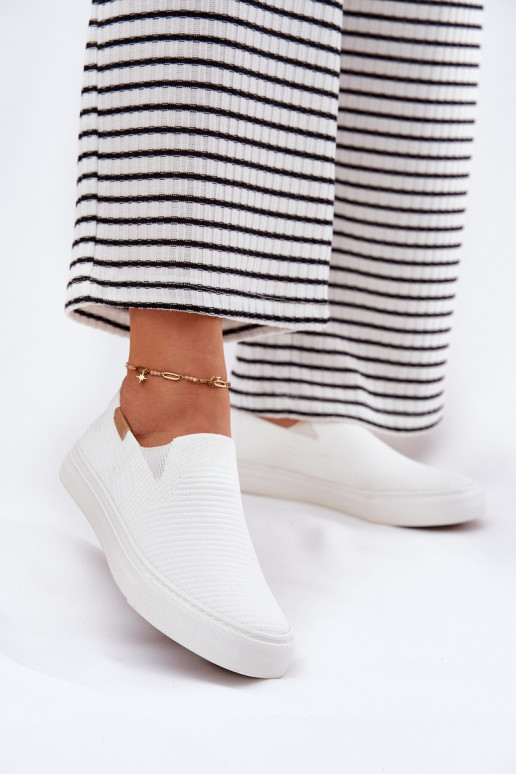 Zapatos de ocio Slip-On Big Star RR274717 el color blanco