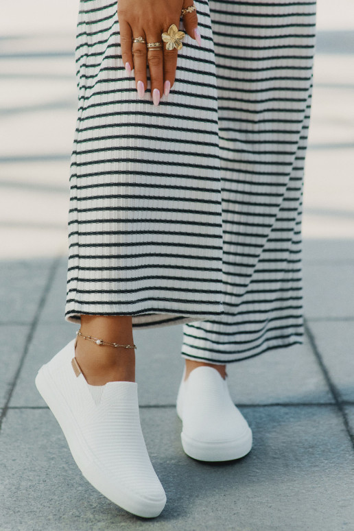 Zapatos de ocio Slip-On Big Star RR274717 el color blanco