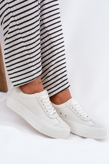 Zapatos de ocio con una plataforma Big Star RR274337 el color blanco 2